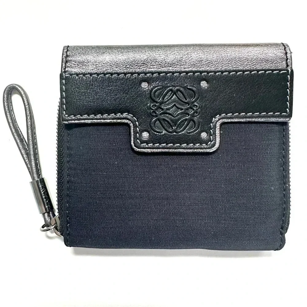 Loewe Logos Anagram Bifold Wallet Wristlet RARE - Pristine condition